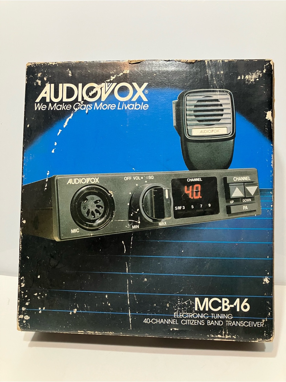 Audiovox Model MCB-16 Channel Mobile Citizens Band CB Radio Transceiver NOS VTG
